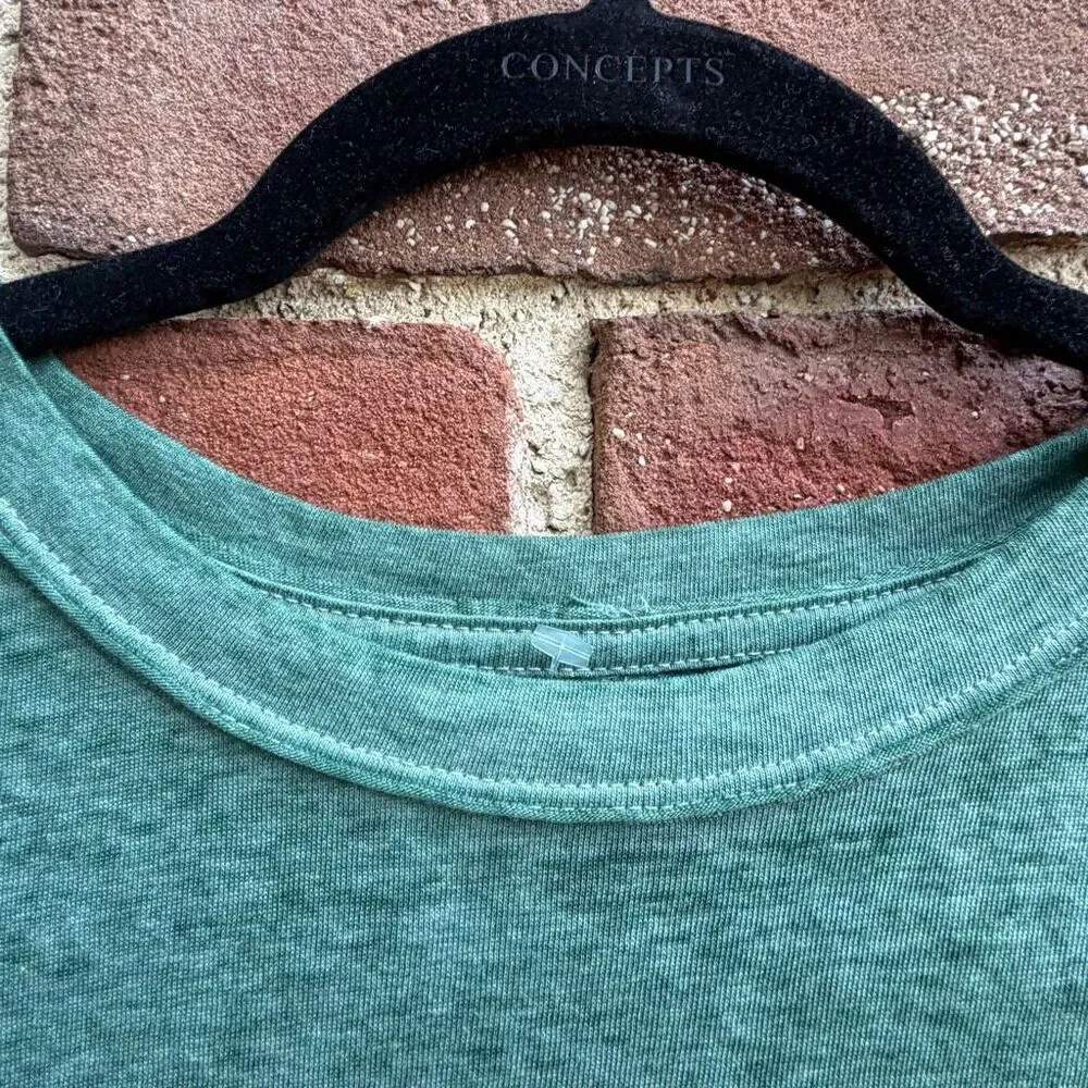 Free People X We The Free Vella Pocket Oversized Tee shirt green M NEW